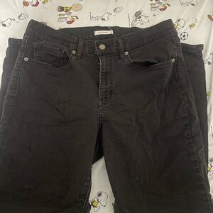 Levi's Black Straight Leg Jeans for Women